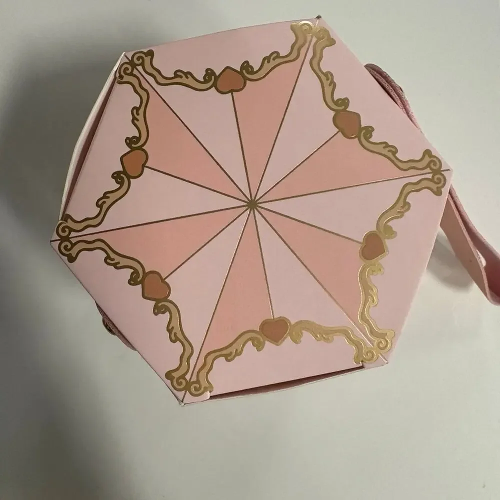 Pink 3.5x4” carousel Happiness is a journey goodie gift box